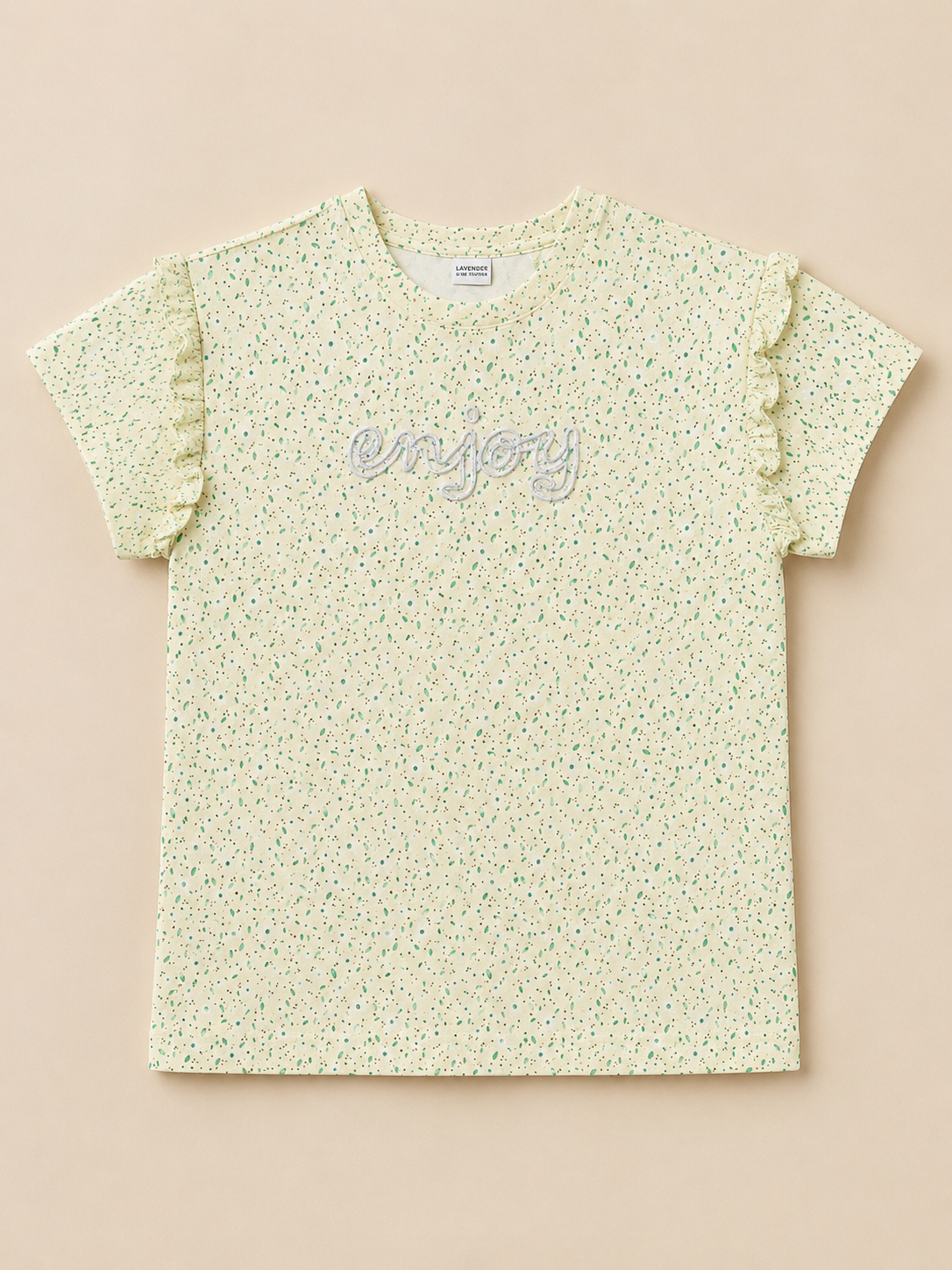 Mint Meadow Girls Ruffle Sleeve T-Shirt-1