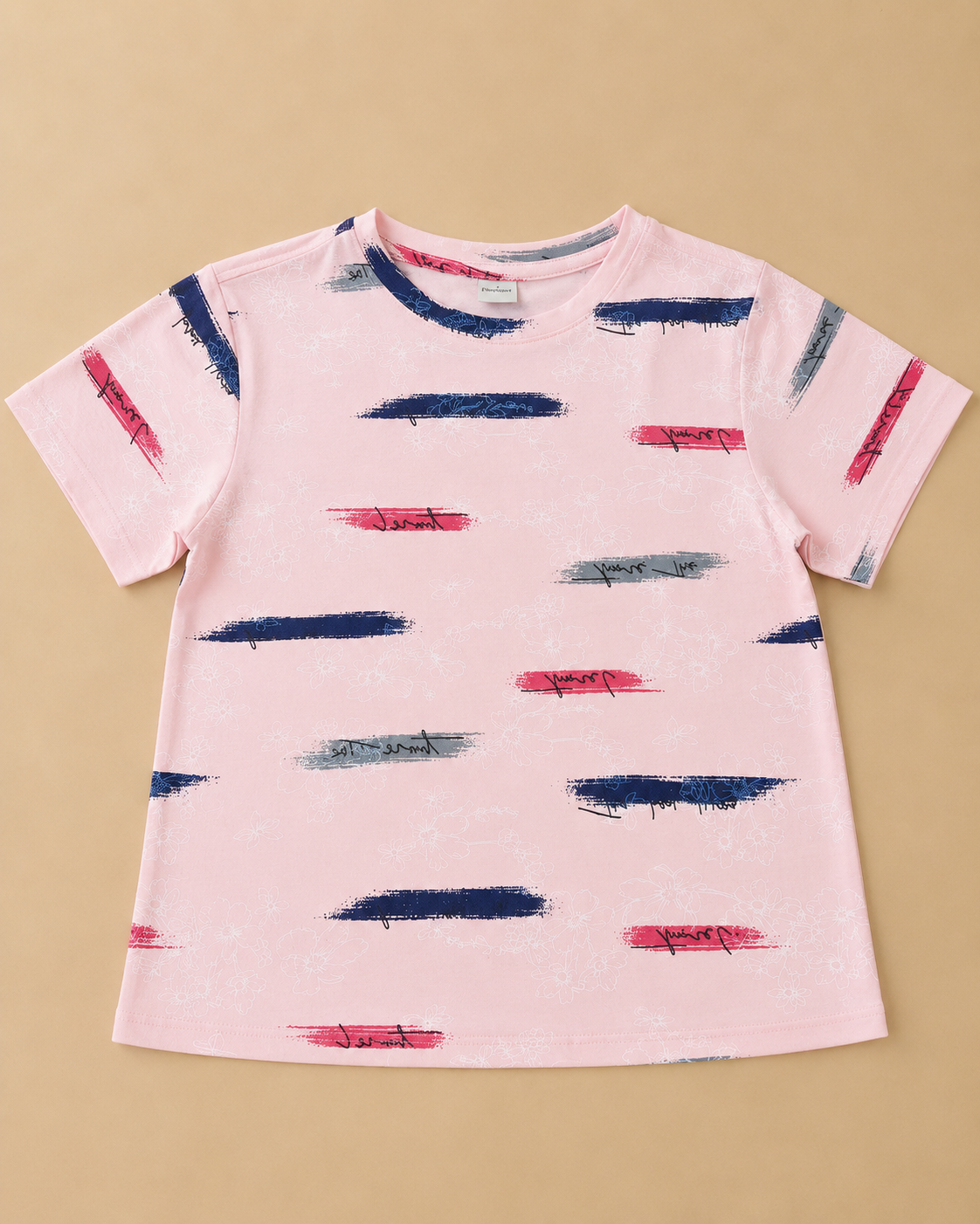 Blush Bloom Girls Printed T-Shirt
