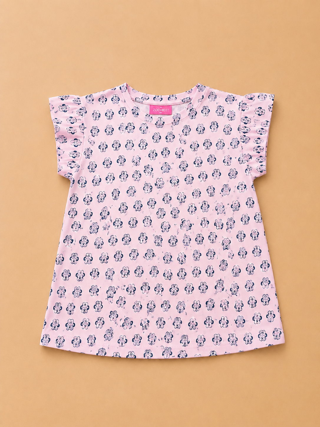 Blush Blossom Girls Printed T-Shirt-1