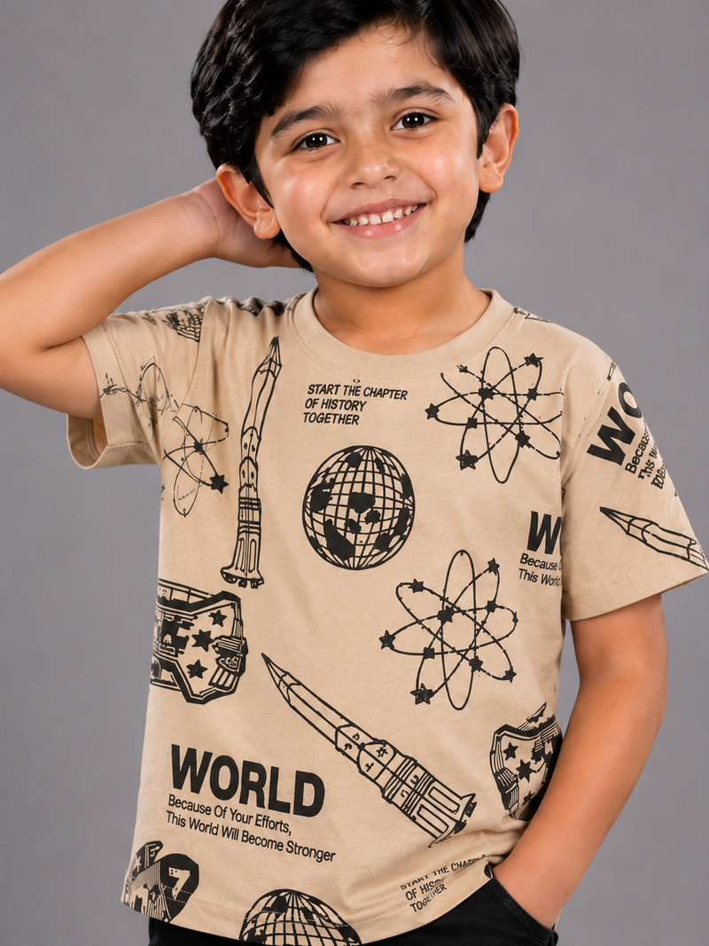 World Explorer Graphic Kids T-Shirt-2