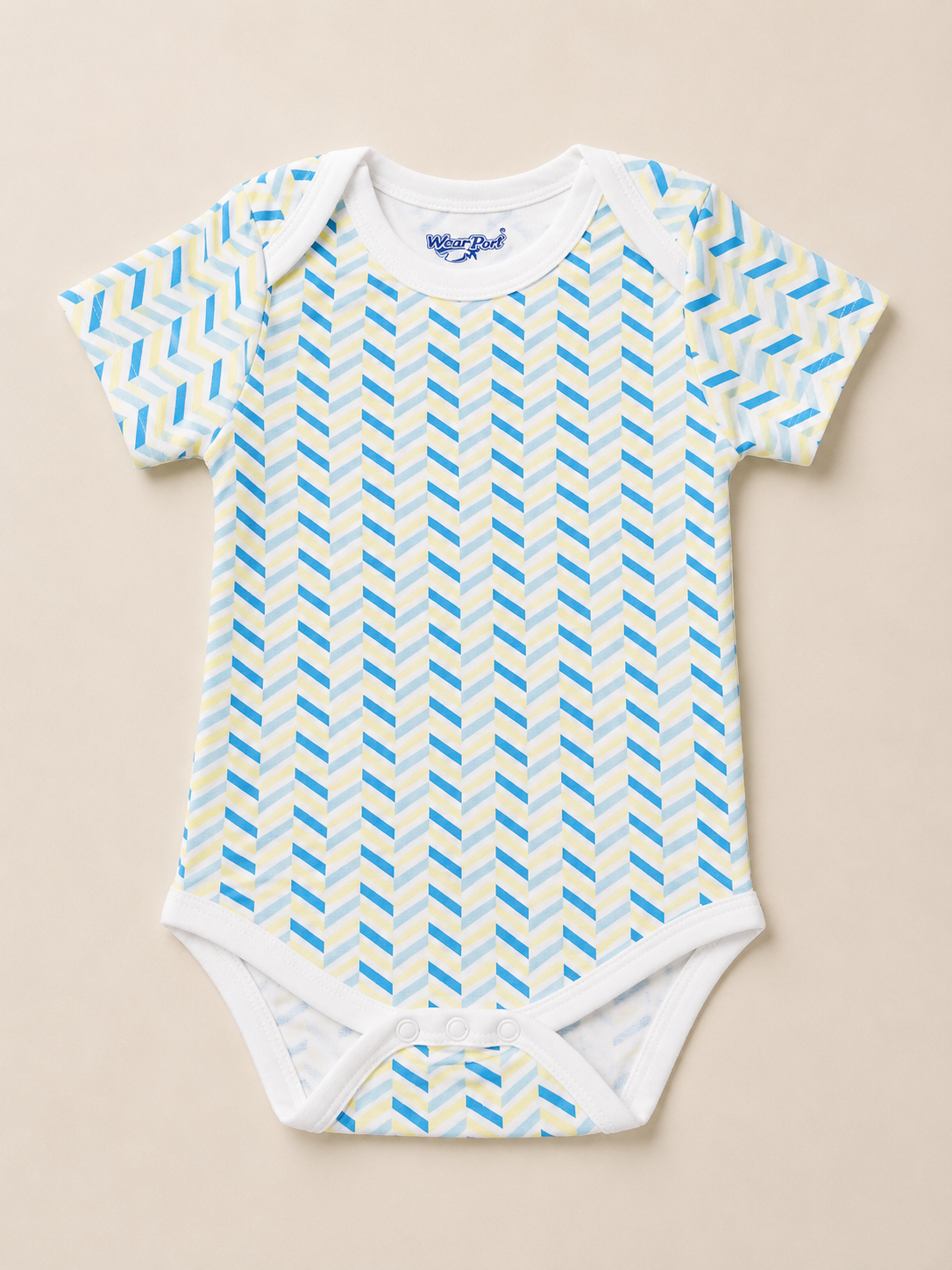 Sky Breeze Chevron  Bodysuit