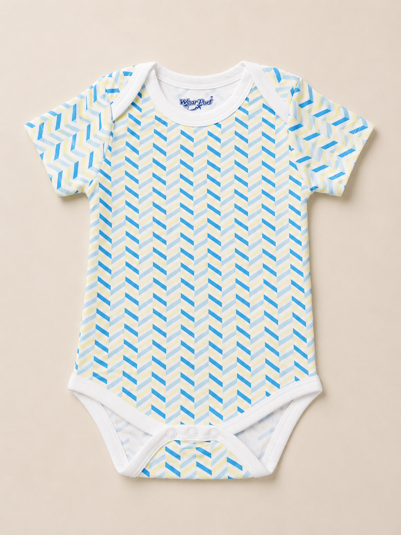 Sky Breeze Chevron  Bodysuit-1