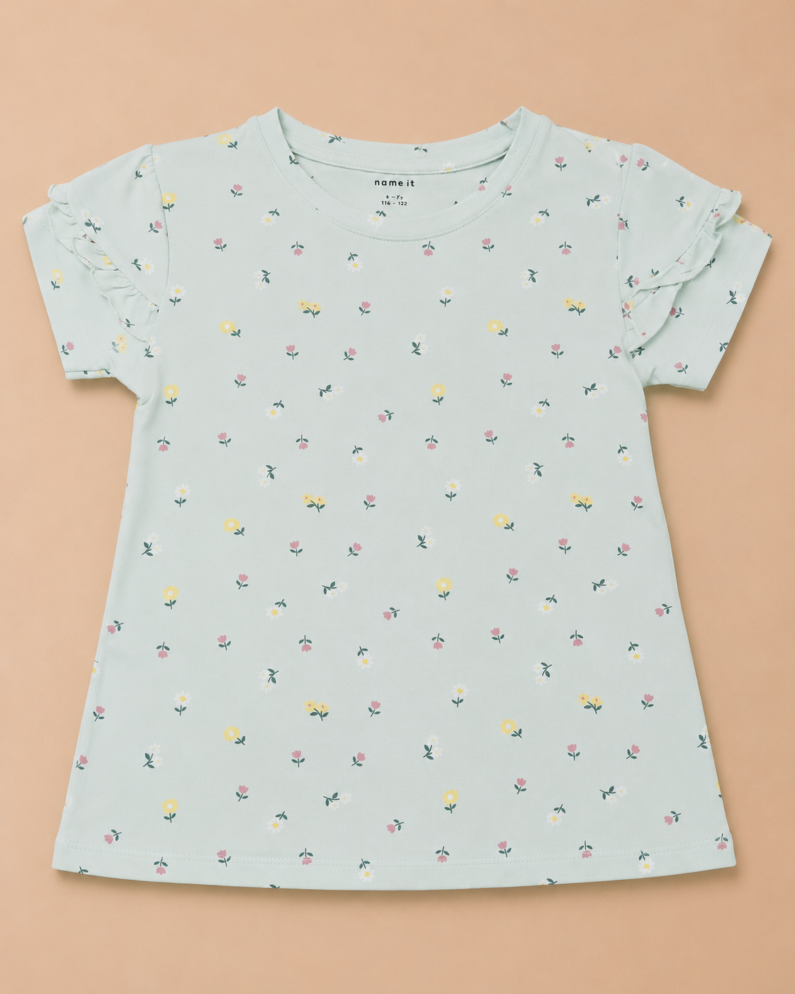Pastel Bloom Girls Printed T-Shirt
