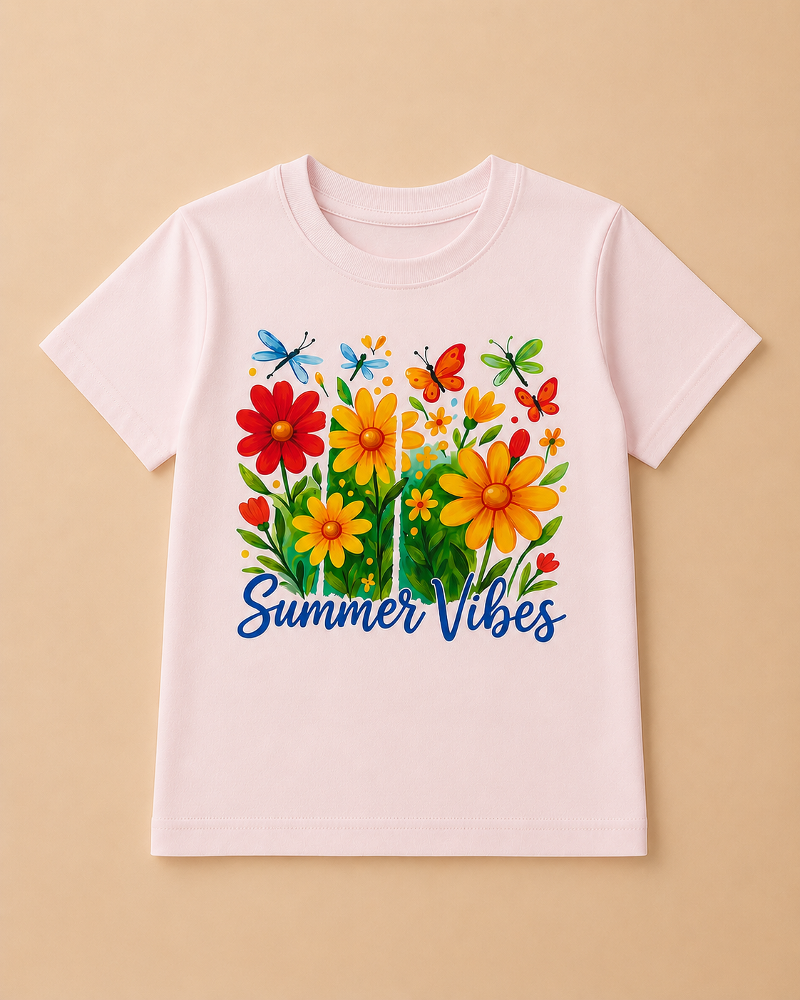 Sunshine Daisy Girls Printed T-Shirt-1