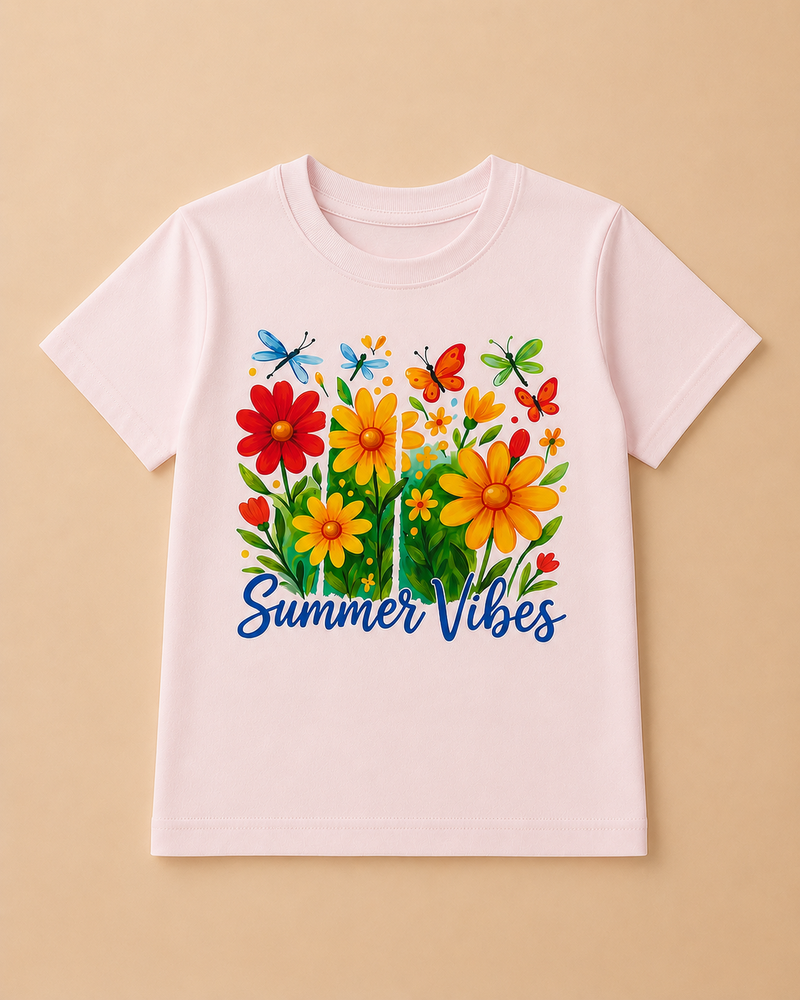 Sunshine Daisy Girls Printed T-Shirt-1