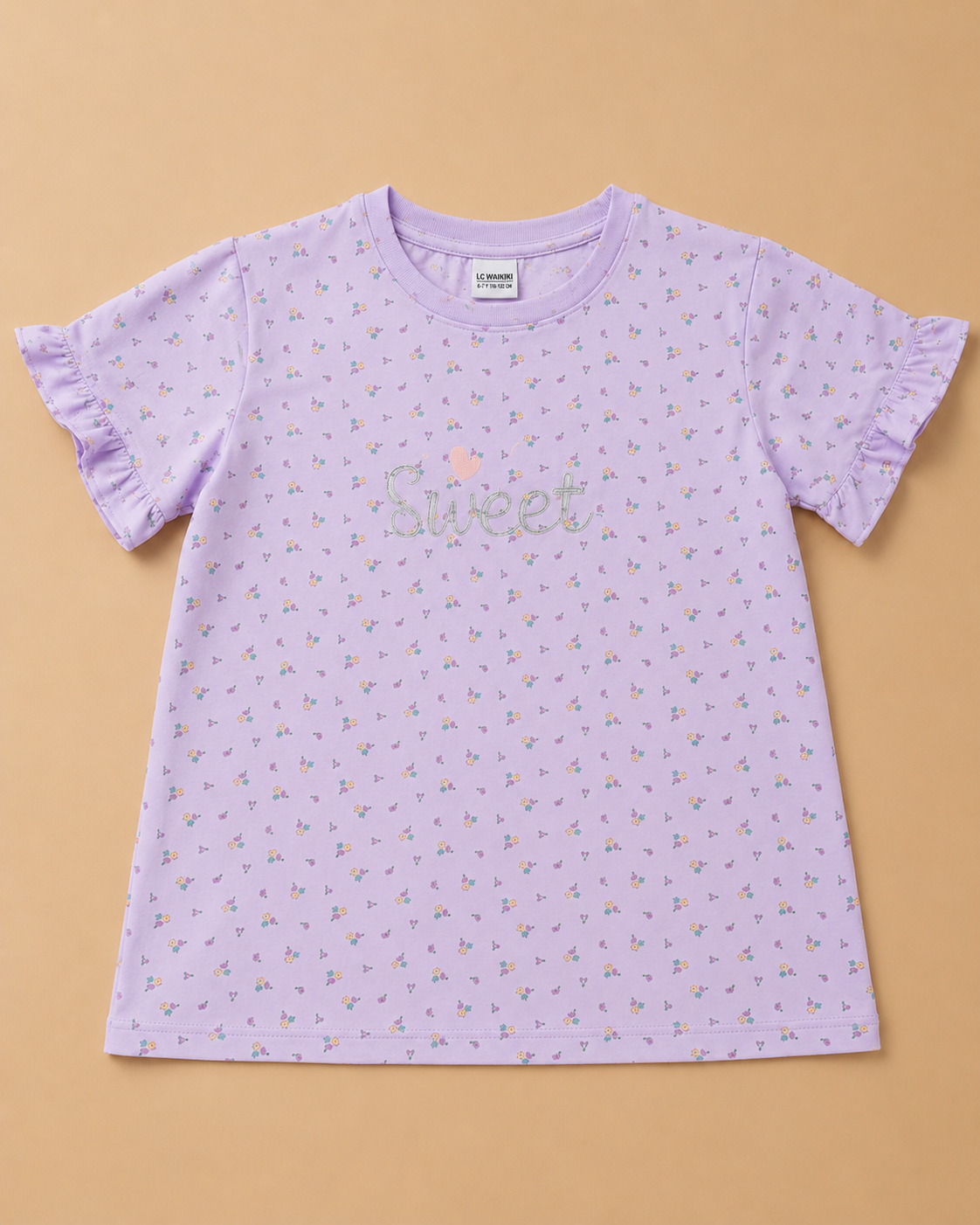 Sweet Blossom Girls Printed T-Shirt-1