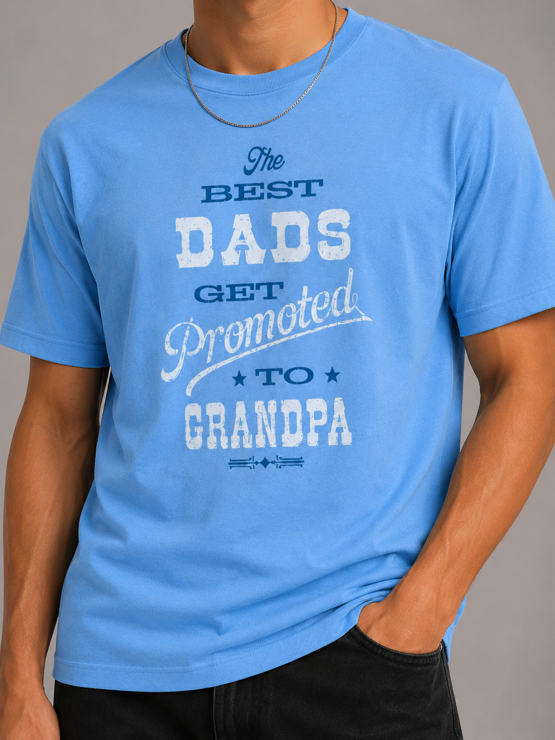 Promoted to Grandpa Graphic Tee