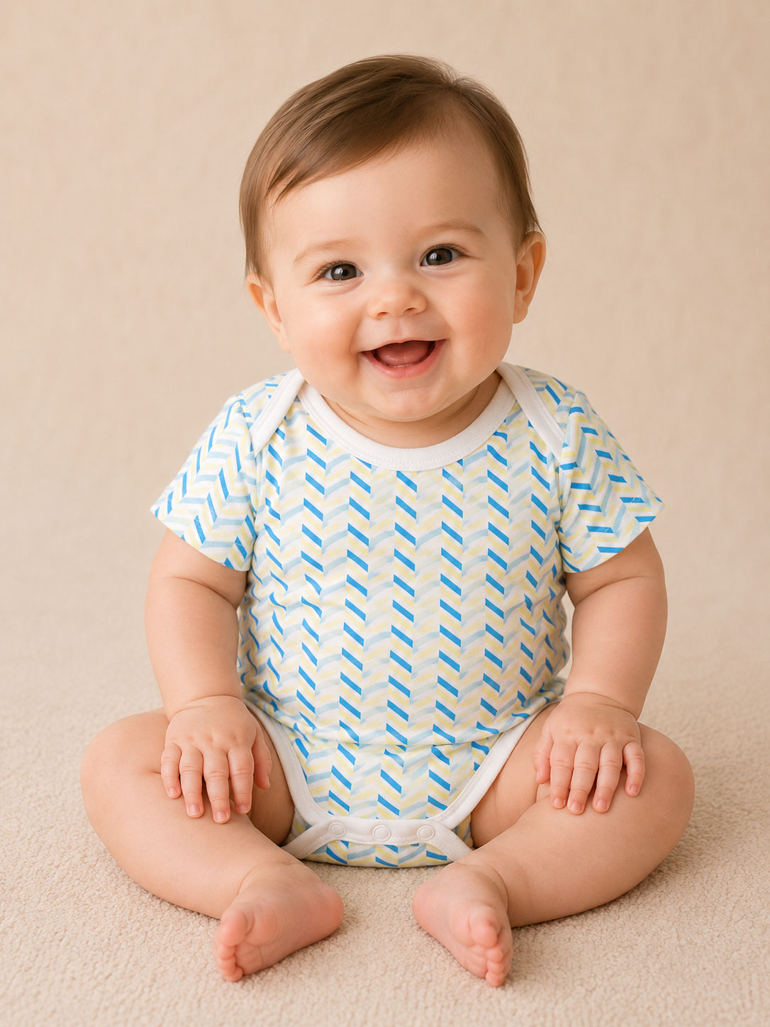 Sky Breeze Chevron  Bodysuit-2