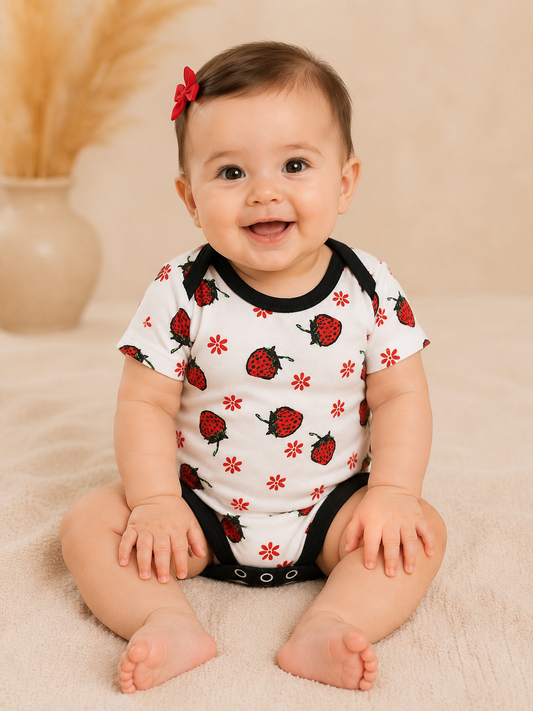 Berry Blossom Baby Bodysuit-2
