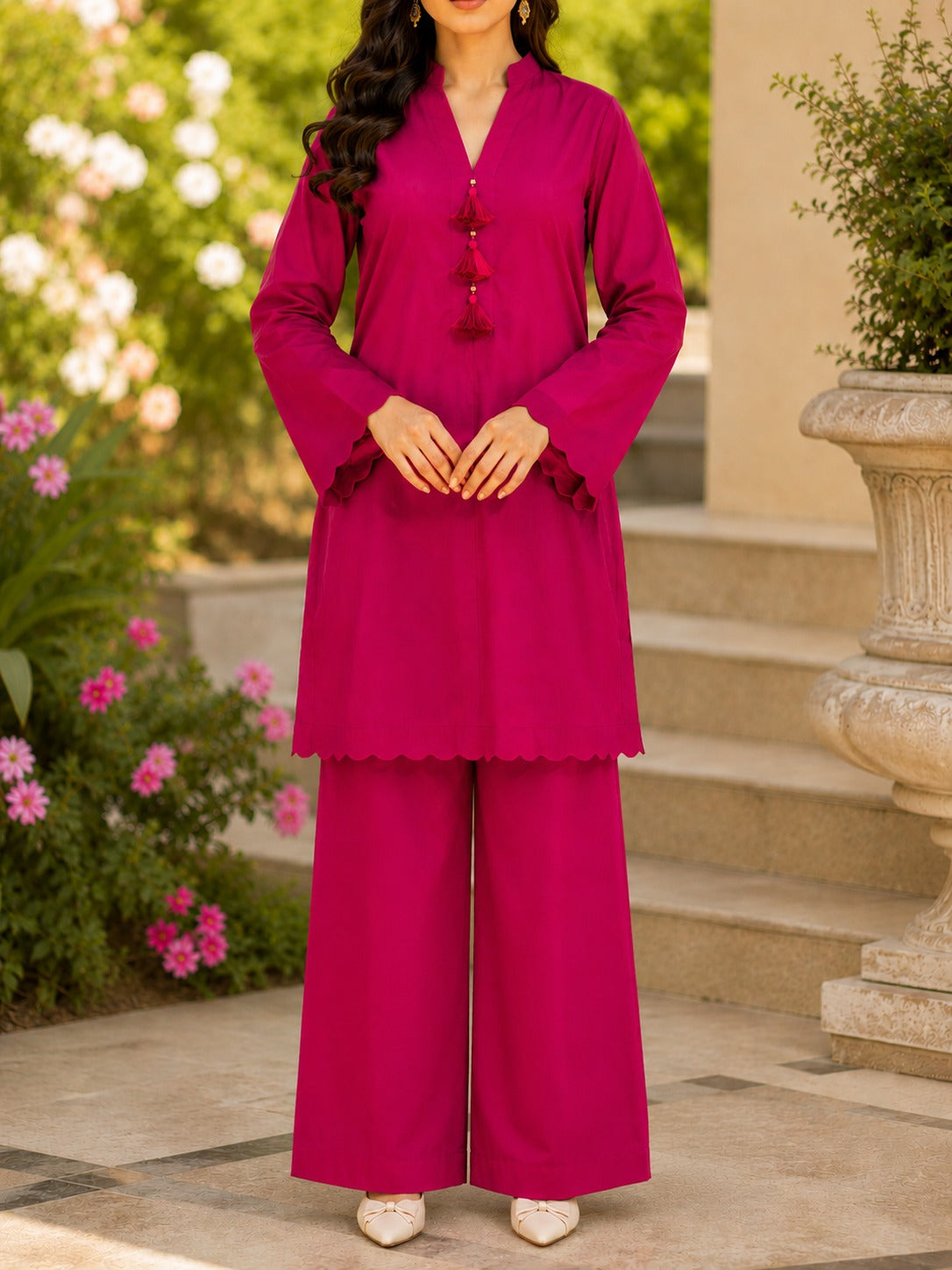 Ruby Pink Elegance Co-Ord Set