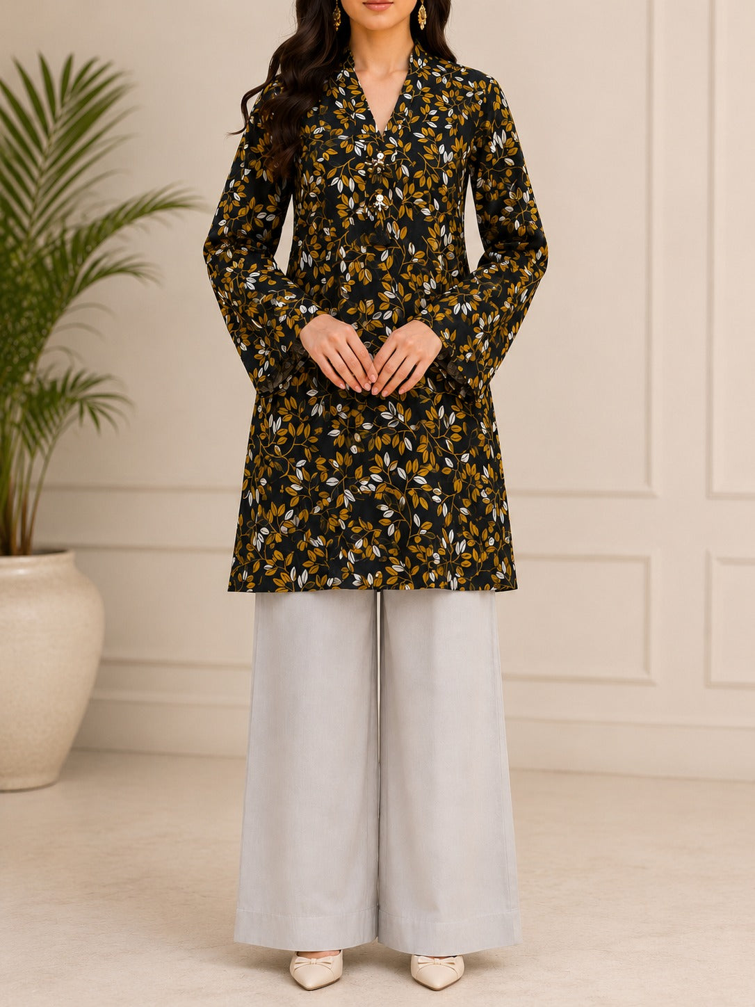 Midnight Floral Elegance Co-Ord Set