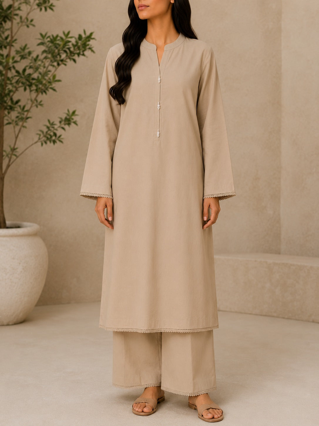 Desert Pearl Elegance Co-Ord Set