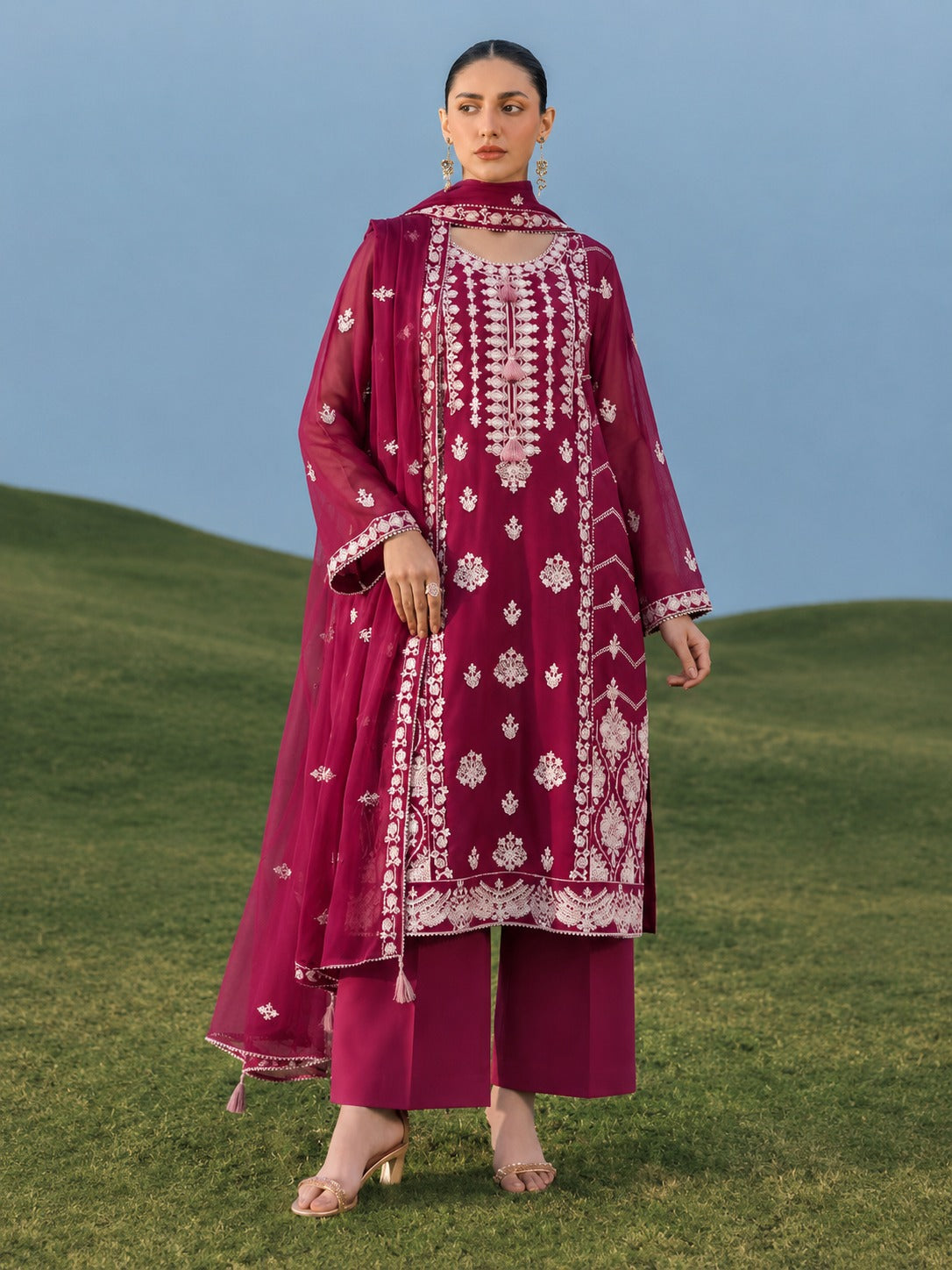 Ruby Royale – Unstitched 3 Piece-1