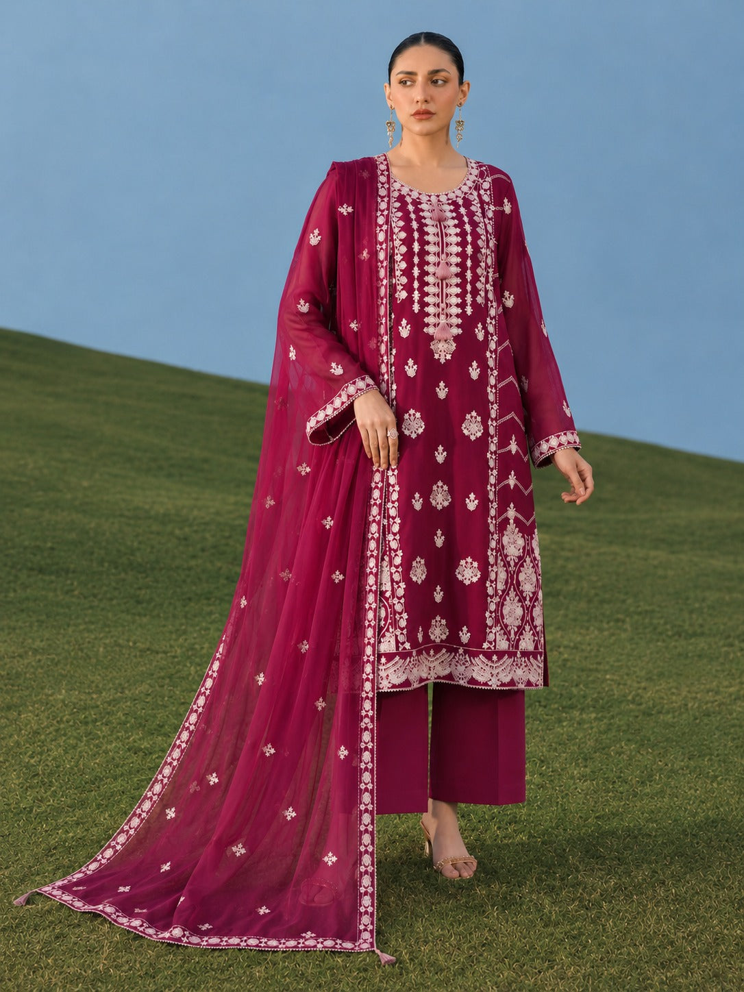 Ruby Royale – Unstitched 3 Piece