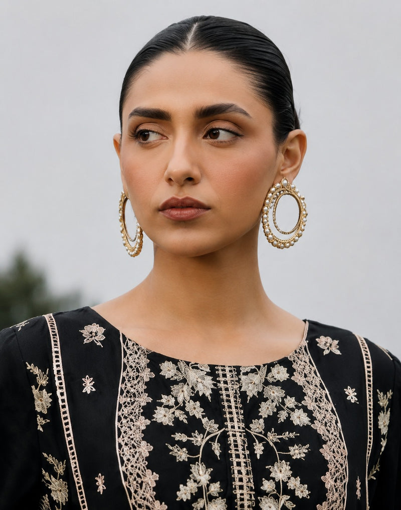 Noir Elegance – Unstitched 3 Piece-3