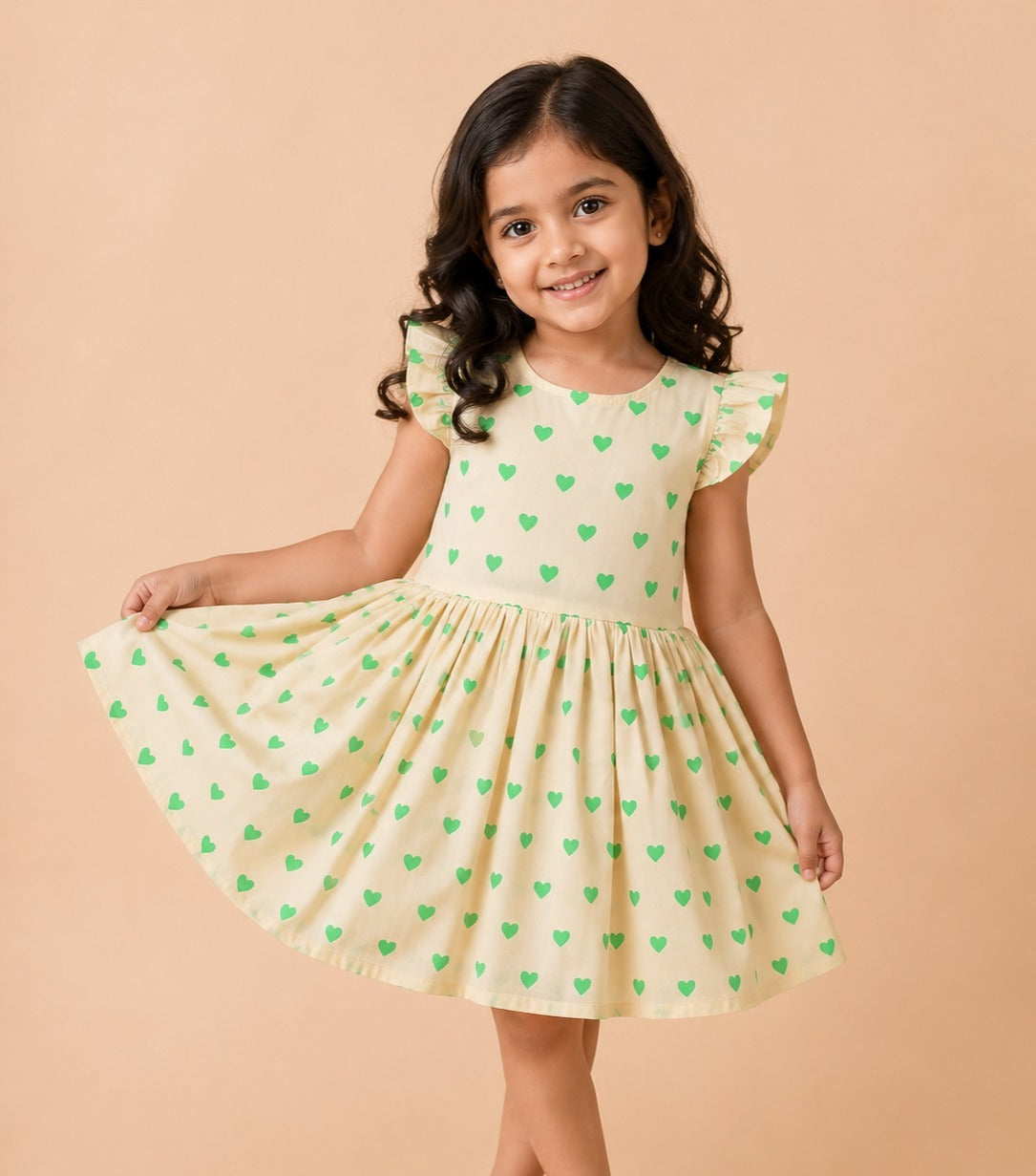 Heart Print Frock-1