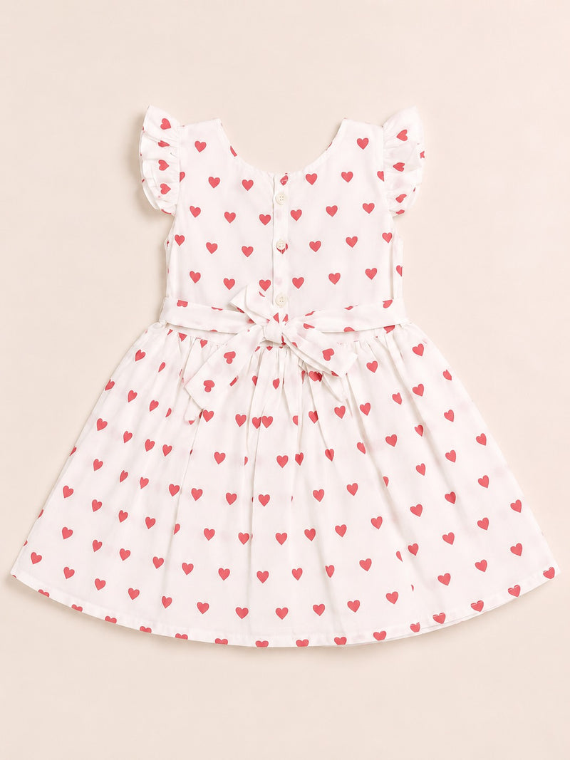 Heart Print Frock-3