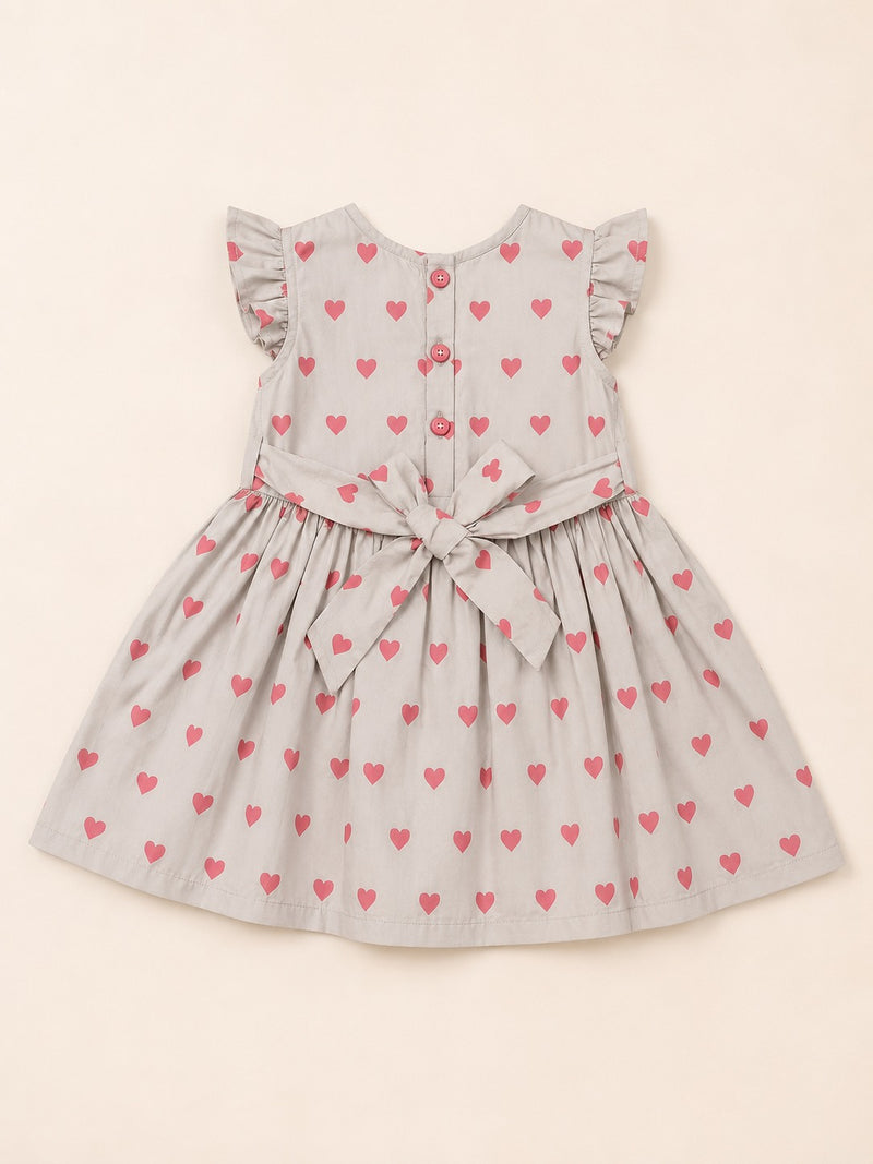 Heart Print Frock-2