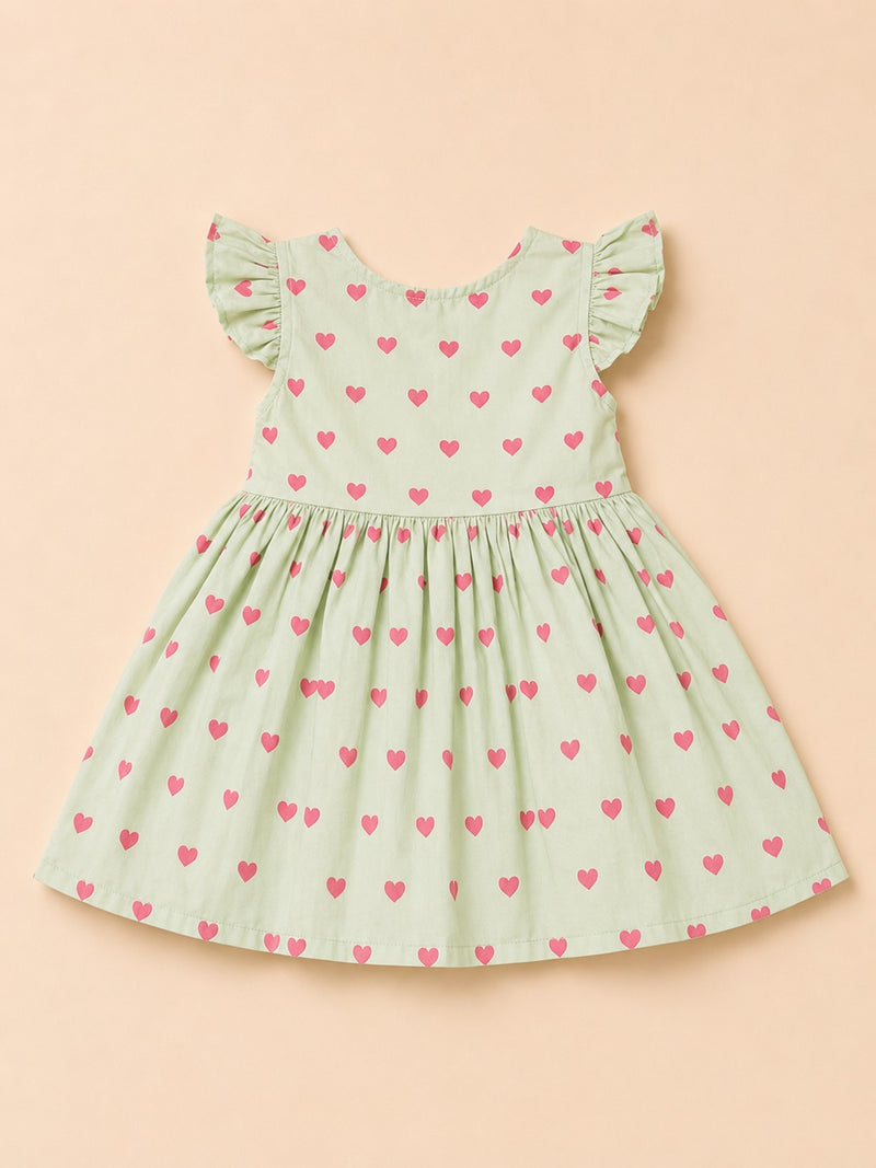 Heart Print Frock-1