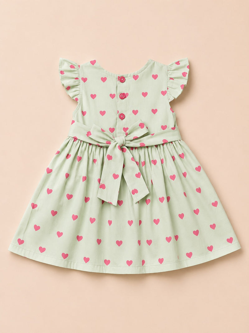 Heart Print Frock-2