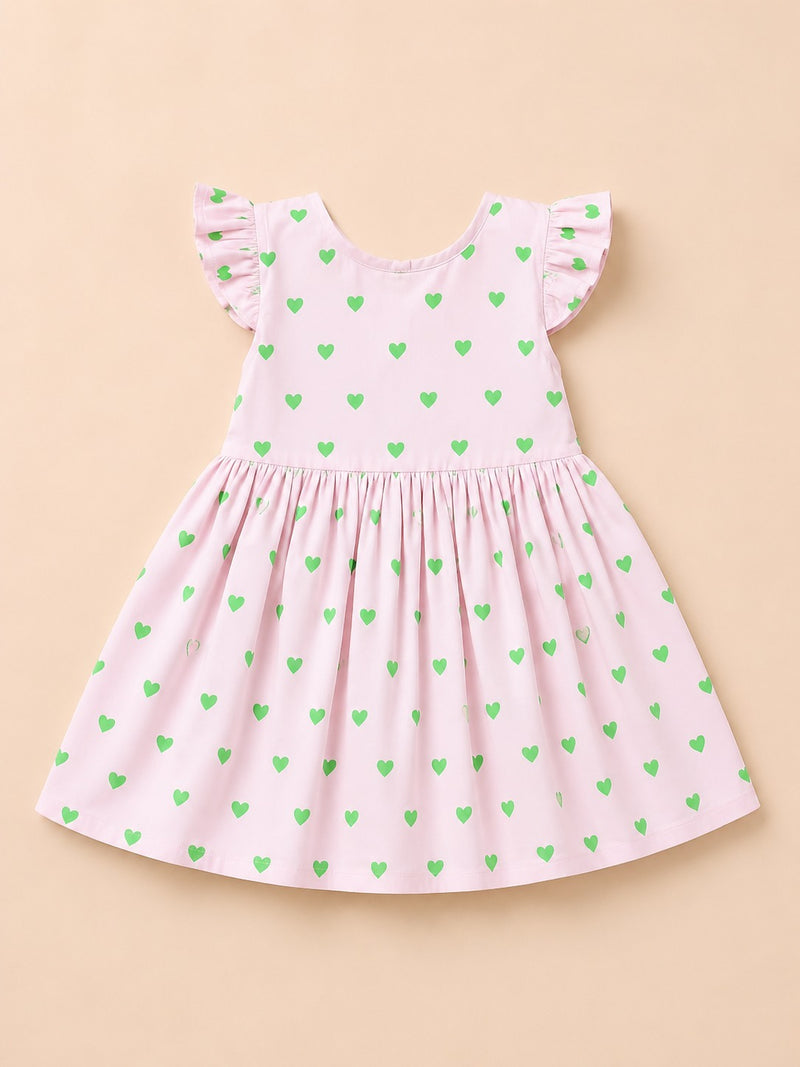 Heart Print Frock-1