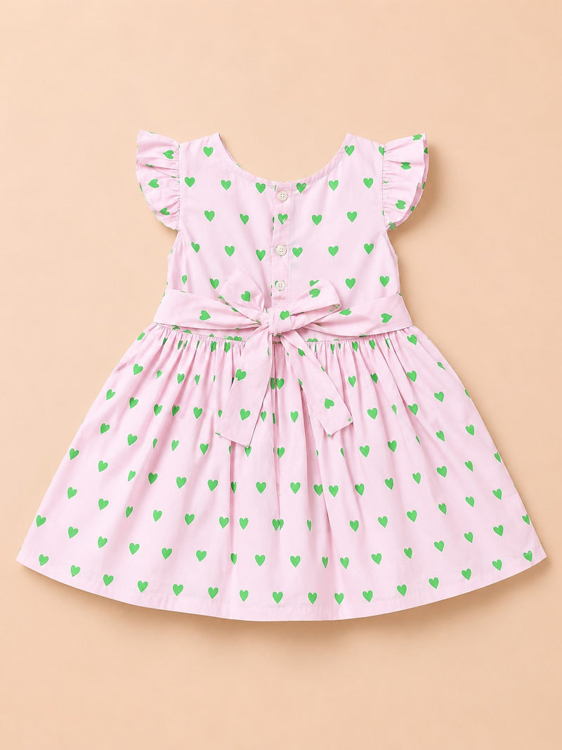 Heart Print Frock-2