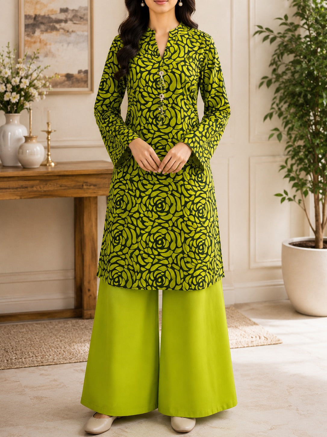 Lime Blossom Luxe Co-Ord Set-1